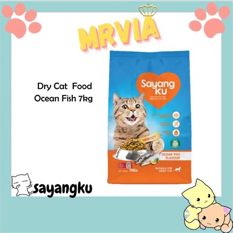 READY STOCKSAYANGKU OCEAN FISH 7KG CAT FOOD MAKANAN KUCING 7KG Lazada