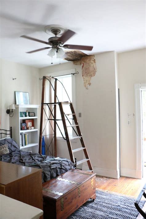 Before After Exposing A Brick Chimney Under Plaster Walls Apart