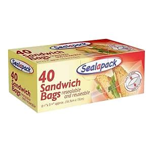 Buy Sealapack Sandwich Bags Resealable And Reuseable S Online At