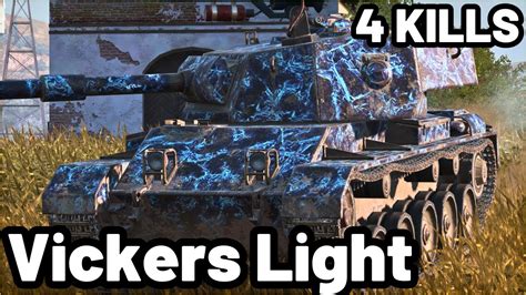 Vickers Light K Damage Kills Wot Blitz Pro Replays Youtube