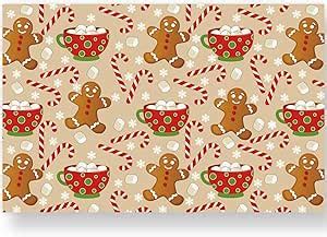 Amazon Jarthenaamcs Sheets Christmas Paper Placemat Gingerbread