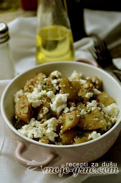 Krompir Salata Sa Kozjim Sirom Food Potato Dishes Recipes
