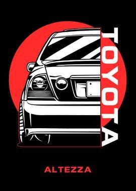 Toyota Altezza Poster Picture Metal Print Paint By Faissal Thomas