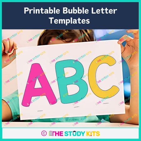 Free Printable Bubble Letter Templates PDF - The Study Kits