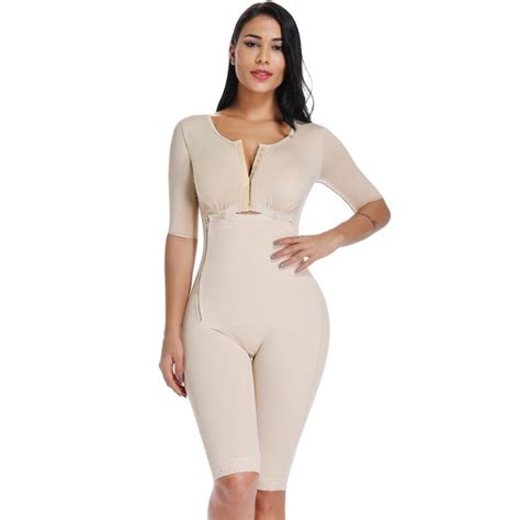 Vaslanda Womens Post Surgery Seamless Bodysuit Body Shaper Faja