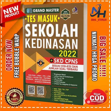 Jual Grand Master Tes Masuk Sekolah Kedinasan Buku Ujian Tes Masuk