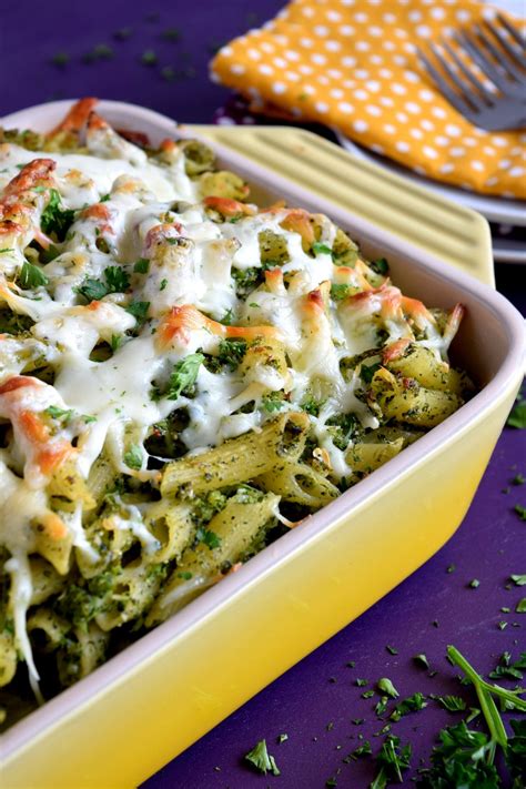 Baked Pasta With Broccoli Pesto And Mozzarella Lord Byron S Kitchen