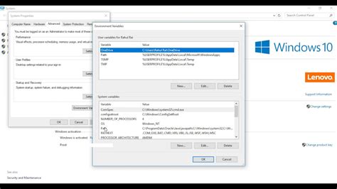 How To Set Java Path On Windows 10 64bit YouTube