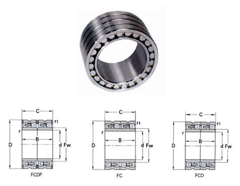 FCD132164440 Size 660x820x440mm Cylindrical Roller Bearing For