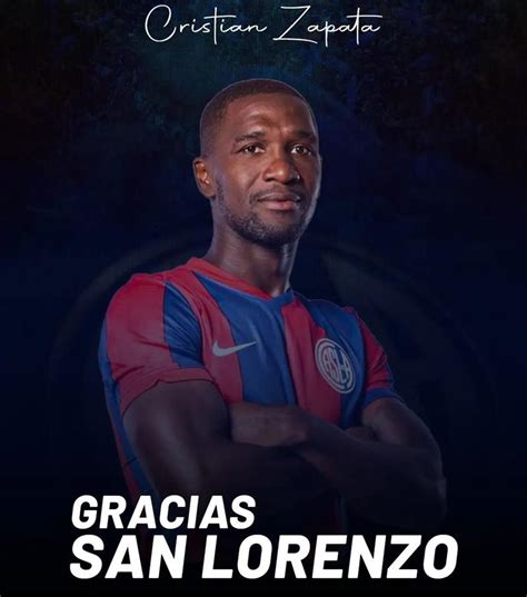 Cristian Zapata no continuará en el San Lorenzo y volverá al fútbol