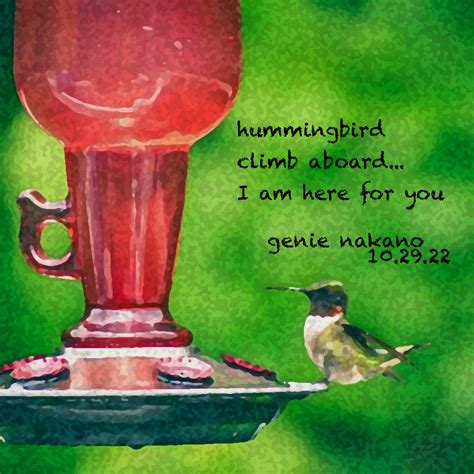 hummingbird~haiku – Genie Nakano