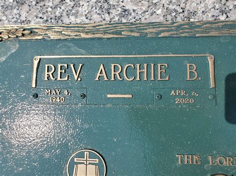 Rev Archie Bryant Creed 1940 2020 Find A Grave Memorial