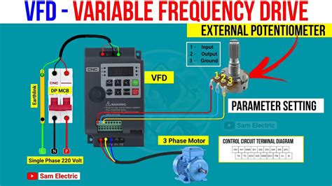 External Potentiometer Wiring In VFD Parameters Setting L VFD Control