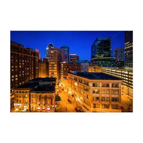 Downtown Sunset - Baltimore Maryland Photography Cityscape Nightlife