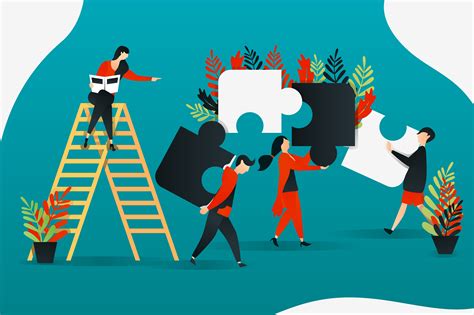 Illustration Of Leadership And Teamwork Illustration Par