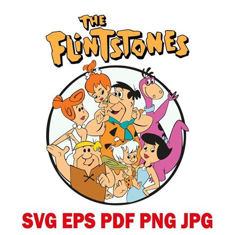 The Flintstones Clipart The Flintstones logo SVG Digital | Etsy | Retro ...