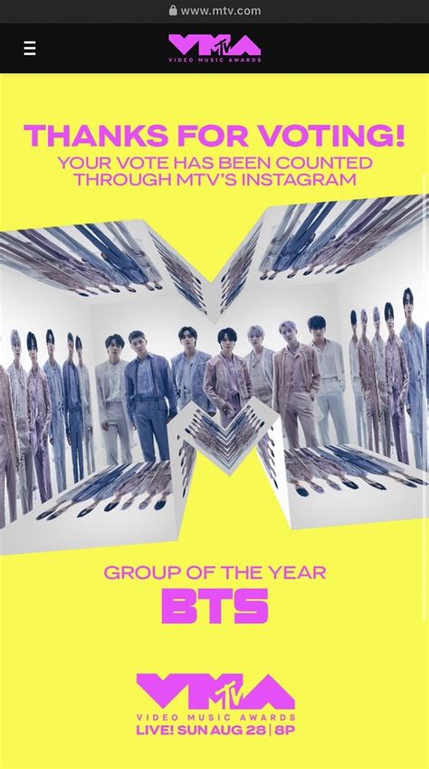 สมองสาหราย on Twitter RT dearourhope โหวต VMAs สาขา Group of