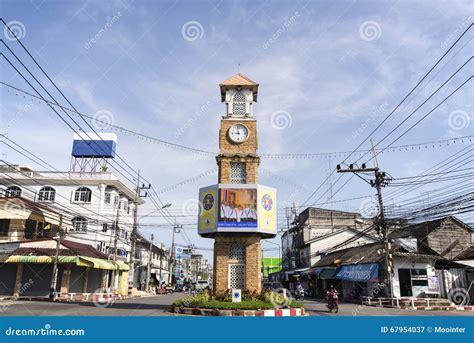 The Clock Tower of Betong, Thailand. Editorial Photography - Image of ...