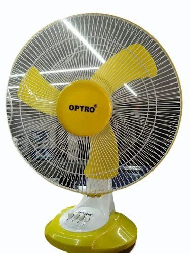 Optro Yellow Electric Table Fan 12 Inch 225 Mm At Rs 1500 Piece In