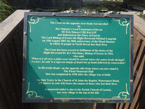 East Lyn River Lynmouth Sign The Cross Heading Along Flickr