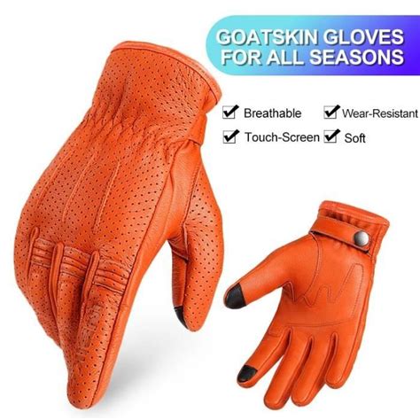 Gants De Moto En Cuir Pour Hommes Et Femmes Gants De Motocross