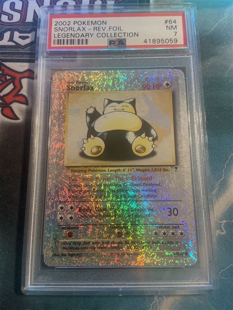 Snorlax Psa Legendary Collection Reverse Holo Values Mavin