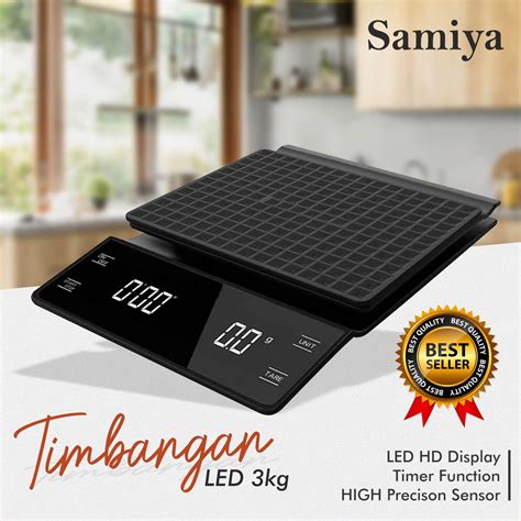 Jual Timbangan Kopi Led Screen Kg Coffee Scale Led With Timer