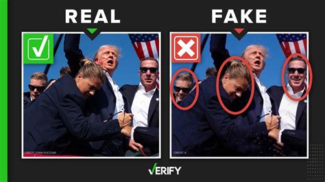 Photo Showing Smiling Secret Service Agents Following Trump