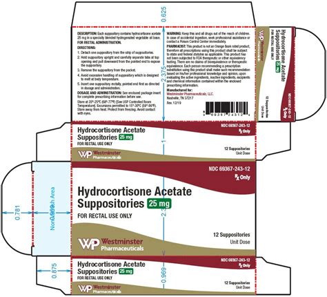 Hydrocortisone Suppository Fda Prescribing Information Side Effects