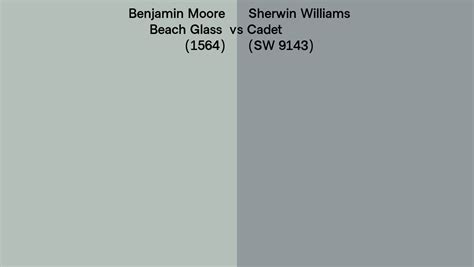 Benjamin Moore Beach Glass 1564 Vs Sherwin Williams Cadet Sw 9143