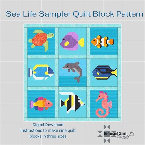 Sea Life Baby Quilt Etsy
