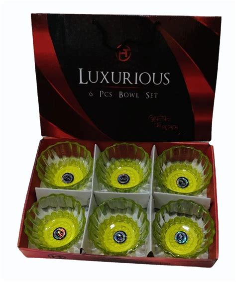 6 Piece Glass Bowl Set Capacity 250 Ml At Rs 90 Set In Firozabad ID