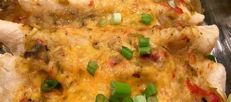 Green Chile Chicken Enchiladas