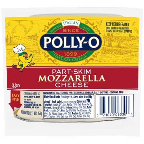 Polly O Part Skim Mozzarella Cheese Oz Ralphs