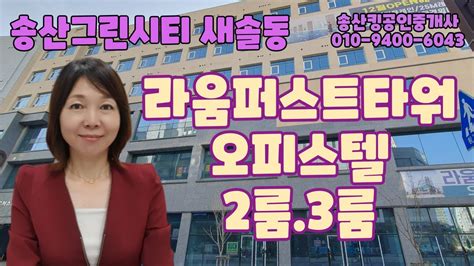 화성 송산그린시티 새솔동 라움퍼스트타워 오피스텔 2룸3룸임대수영장 건물 Youtube