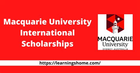 Macquarie University International Scholarships 2023 2024 Fully Funded