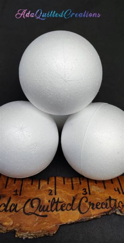 Cm Marked Styrofoam Balls In Sets Of Six Etsy