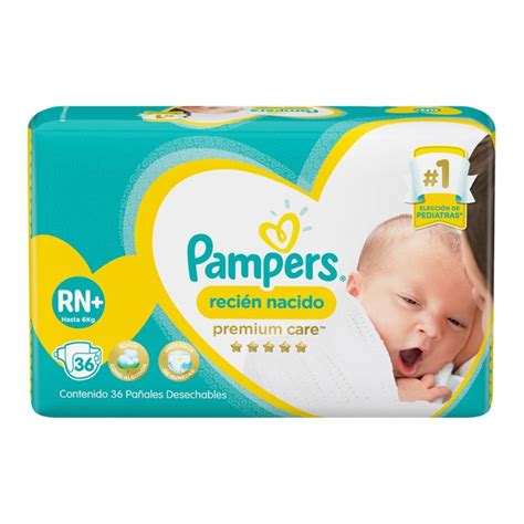 Pampers Panal Bebe Recien Nacido P Care X36 Hasta 6 Kg Lagos