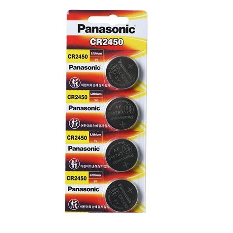 Panasonic Cr2450 Cr 2450 Lithium 3v Battery Pack Of 4 Pricepulse