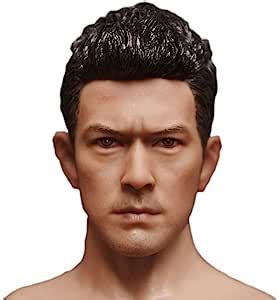 Hiplay Scale Male Figure Head Sculpt Handsome Asia Men Tough Guy