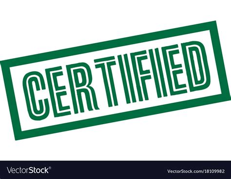 Certified Sticker Stamp Royalty Free Vector Image