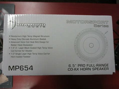 Diamond Audio MP654 6.5 PRO Full-Range Co-Ax Horn Speaker for sale ...