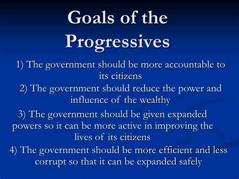 PPT Populist Goals Progressive Achievements PowerPoint Presentation