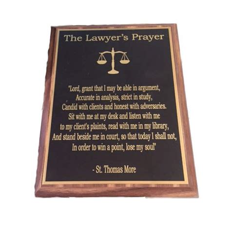 Lawyer Prayer Plaque Lawyer Plaque Lawyer T Attorney Etsy