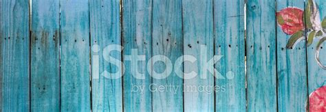 Painted Blue Fence Stock Photo | Royalty-Free | FreeImages