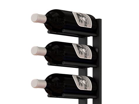 Metal Wall Wine Rack 4ft Straight Wall Rails Ultra Wine Racks