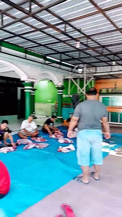 Acara Pemotongan Hewan Kurban Di Masjid Al Jariyah Youtube