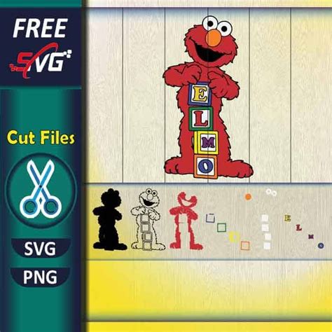 Elmo Svg Free For Cricut Sesame Street Birthday Svg Freesvg Art