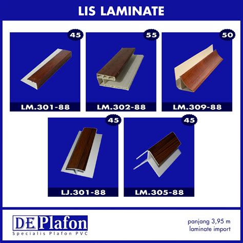 Jual De Plafon Lis Pvc List Pvc Laminate Import Pinggir Siku