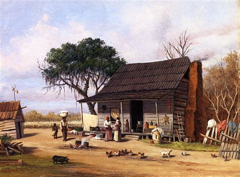 Cabin Scene Painting William Aiken Walker Oil Paintings